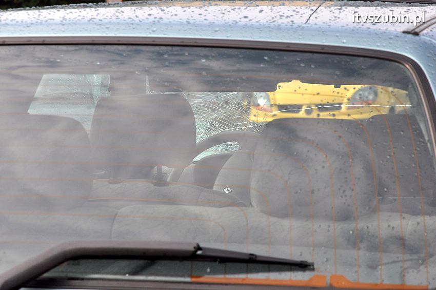 Potrącenie pieszego na pasach przy Urzędzie Miejskim w Szubinie