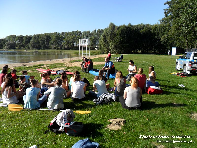 Szkolenie kajakowe w Wąsosza dla pierwszaków
