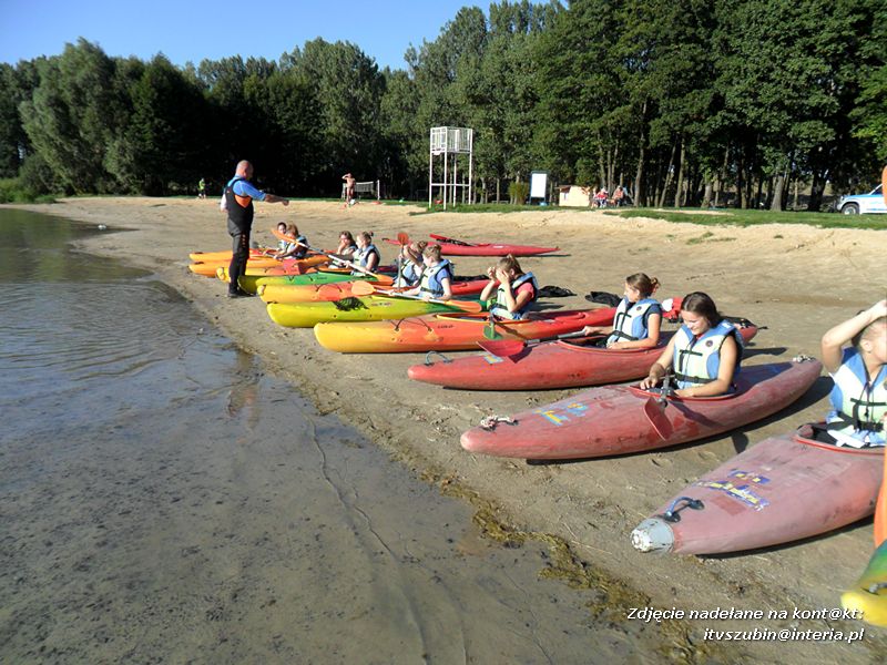 Szkolenie kajakowe w Wąsosza dla pierwszaków