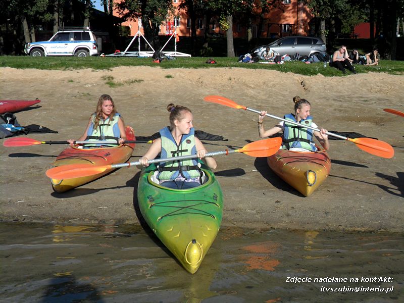 Szkolenie kajakowe w Wąsosza dla pierwszaków