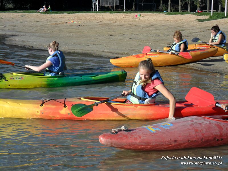 Szkolenie kajakowe w Wąsosza dla pierwszaków