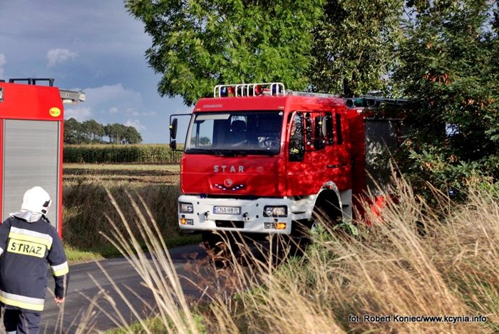 Kolizja w Żurawi - pierwszy wyjazd nowej karetki do wypadku