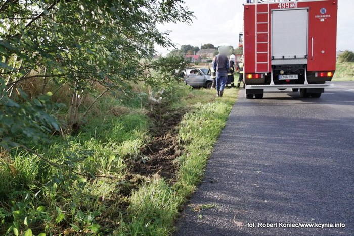 Kolizja w Żurawi - pierwszy wyjazd nowej karetki do wypadku