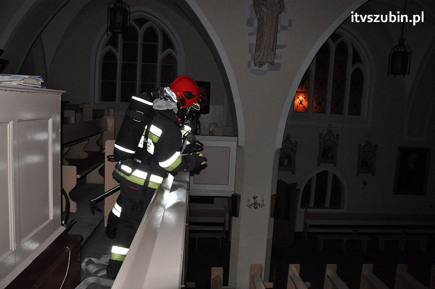 Pożar w kościele św. Andrzeja Boboli w Szubinie