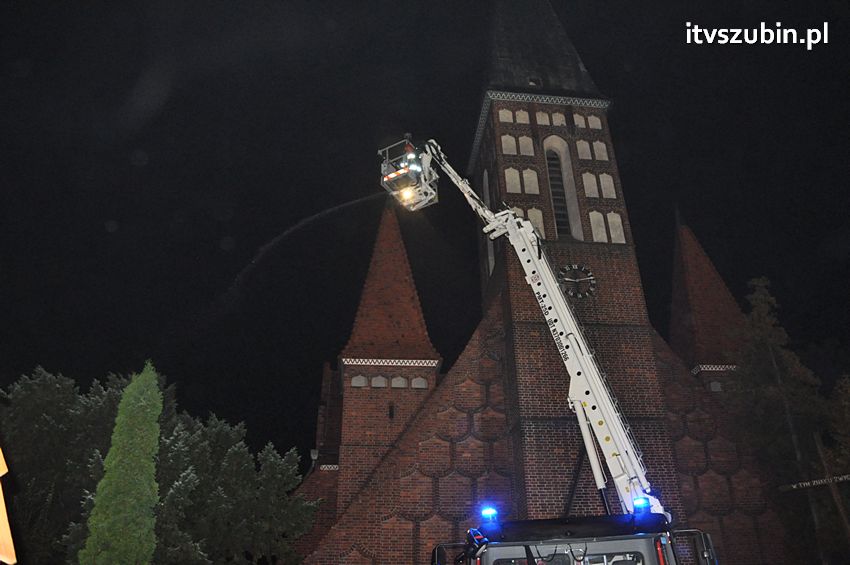 Pożar w kościele św. Andrzeja Boboli w Szubinie