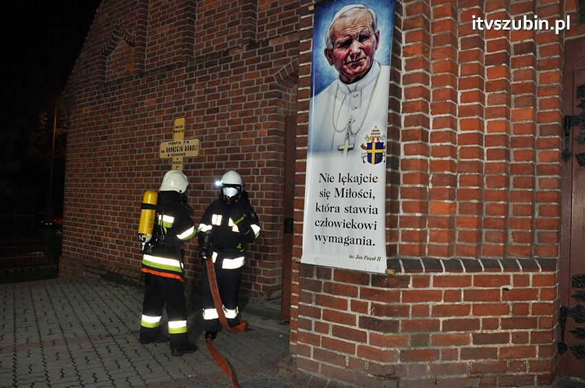 Pożar w kościele św. Andrzeja Boboli w Szubinie