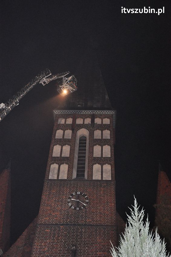 Pożar w kościele św. Andrzeja Boboli w Szubinie