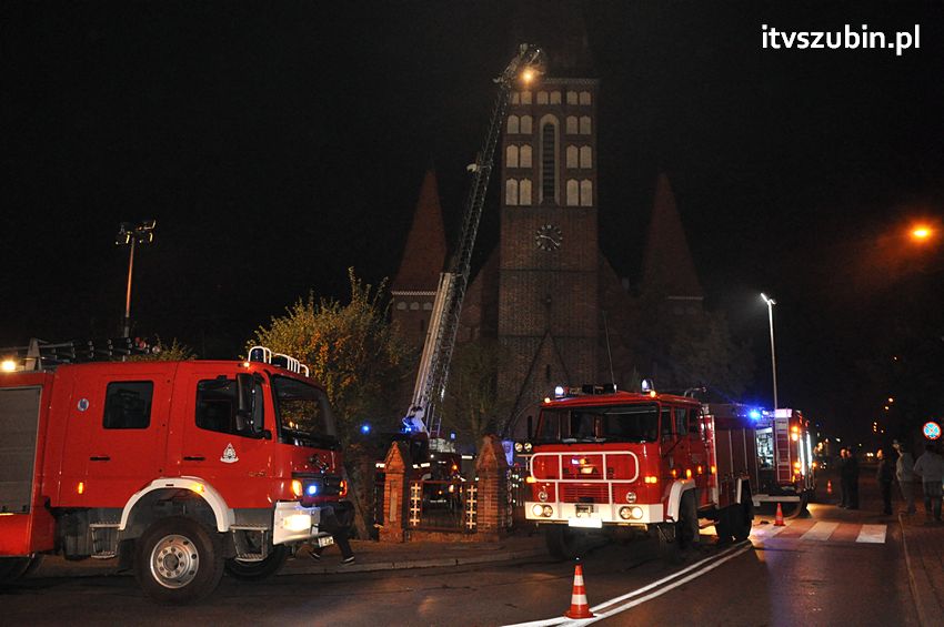 Pożar w kościele św. Andrzeja Boboli w Szubinie