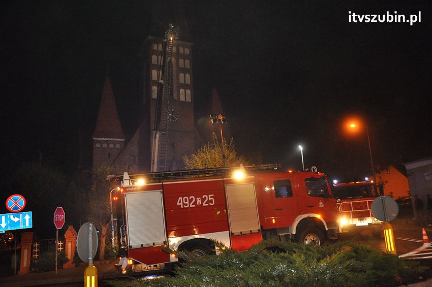 Pożar w kościele św. Andrzeja Boboli w Szubinie