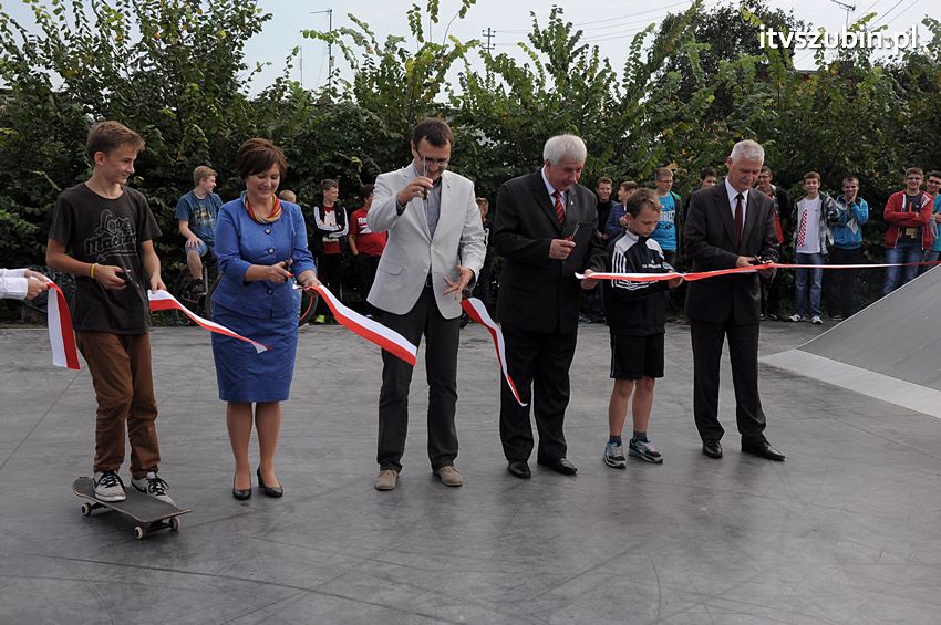 Otwarcie skateparku w Szubinie, łączna wartość inwestycji 229.782,95 zł