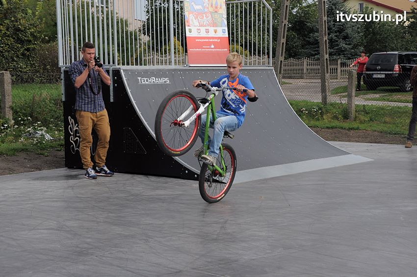 Otwarcie skateparku w Szubinie, łączna wartość inwestycji 229.782,95 zł