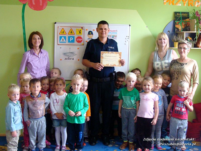 Wizyta policjanta w szubińskim Słoneczku