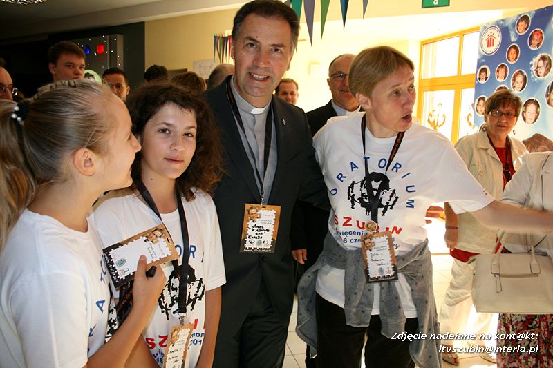 Oratorium z Szubina na spotkaniu z Salezjańskim Księdzem Generałem Angelo Fernandezem