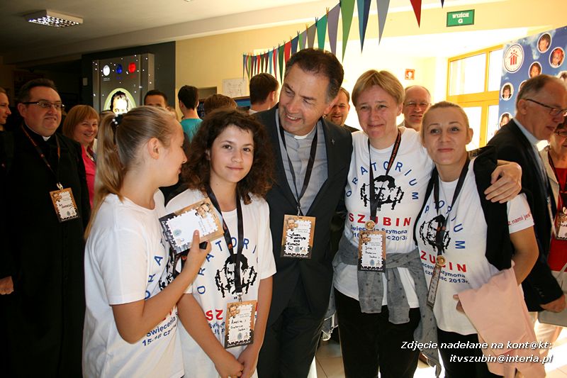 Oratorium z Szubina na spotkaniu z Salezjańskim Księdzem Generałem Angelo Fernandezem