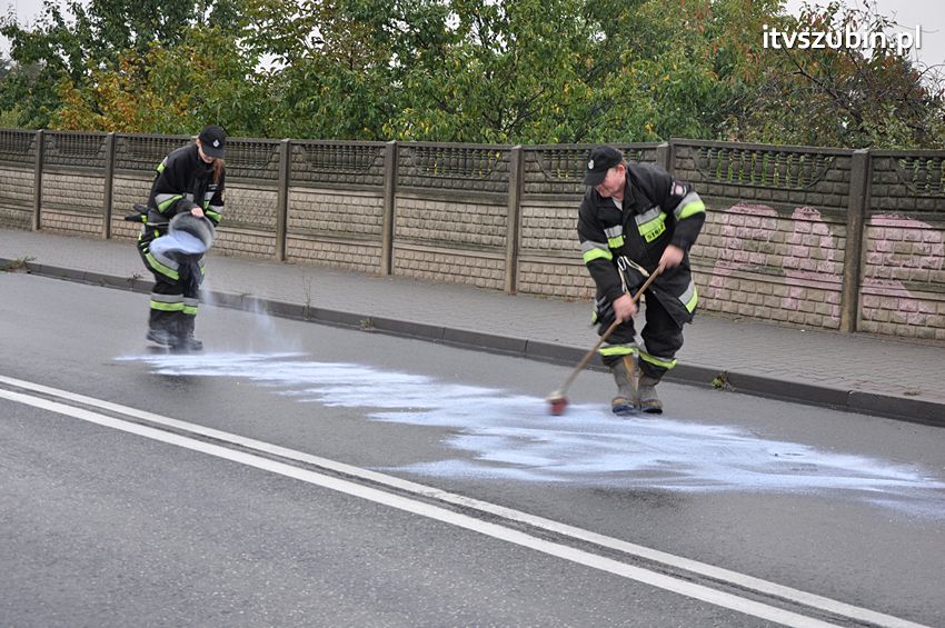 Pracowity poranek strażaków