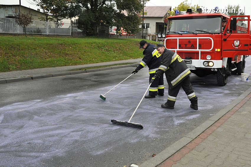 Pracowity poranek strażaków