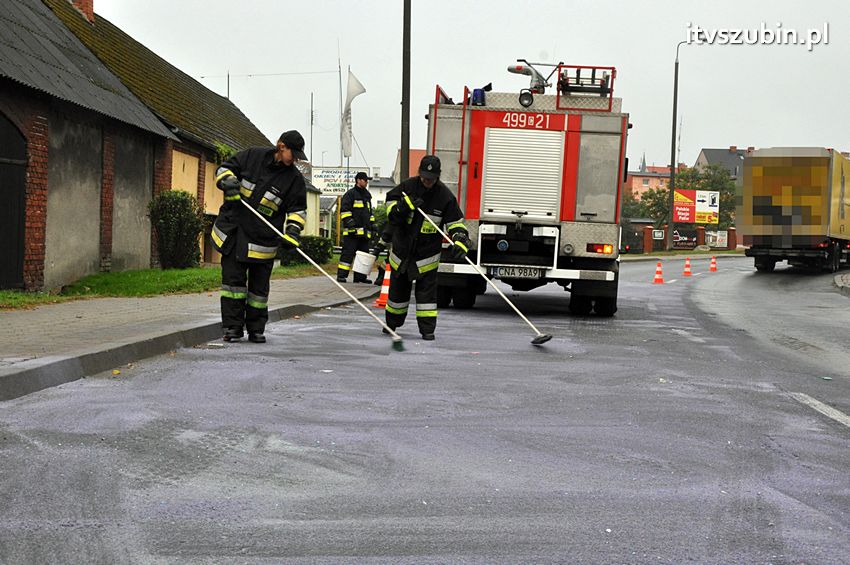 Pracowity poranek strażaków
