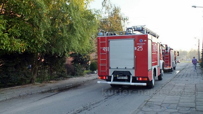 Pożar mieszkania przy ul. Długiej w Nakle nad Notecią. Dwie osoby poszkodowane