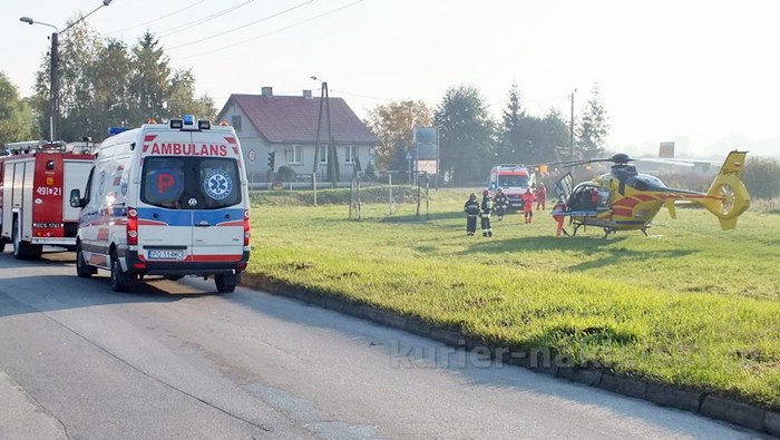 Pożar mieszkania przy ul. Długiej w Nakle nad Notecią. Dwie osoby poszkodowane
