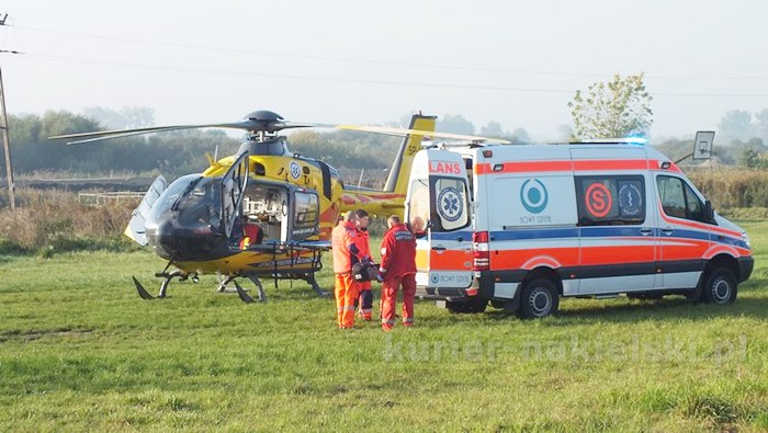 Pożar mieszkania przy ul. Długiej w Nakle nad Notecią. Dwie osoby poszkodowane
