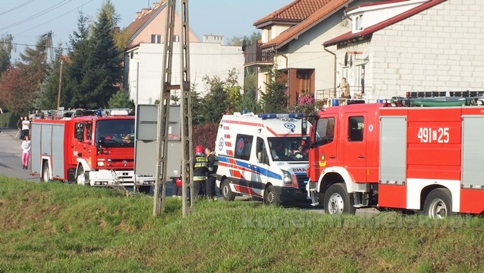 Pożar mieszkania przy ul. Długiej w Nakle nad Notecią. Dwie osoby poszkodowane