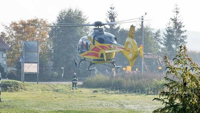 Pożar mieszkania przy ul. Długiej w Nakle nad Notecią. Dwie osoby poszkodowane