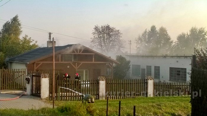 Pożar budynku mieszkalnego w Występie
