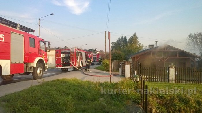 Pożar budynku mieszkalnego w Występie