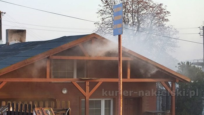 Pożar budynku mieszkalnego w Występie