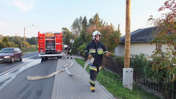 Pożar budynku mieszkalnego w Występie
