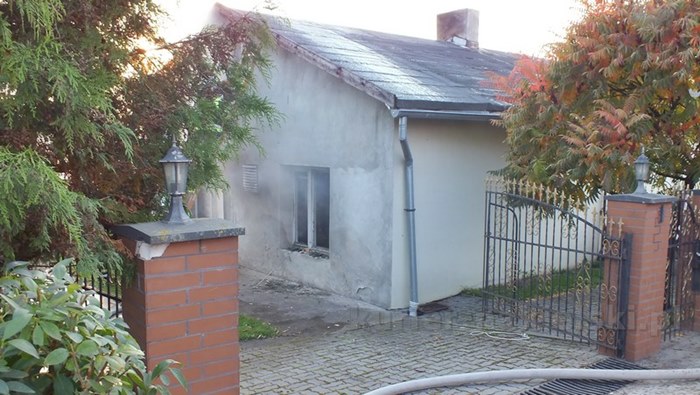 Pożar budynku mieszkalnego w Występie