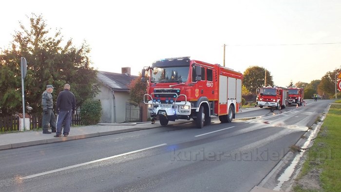 Pożar budynku mieszkalnego w Występie
