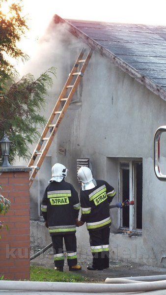 Pożar budynku mieszkalnego w Występie