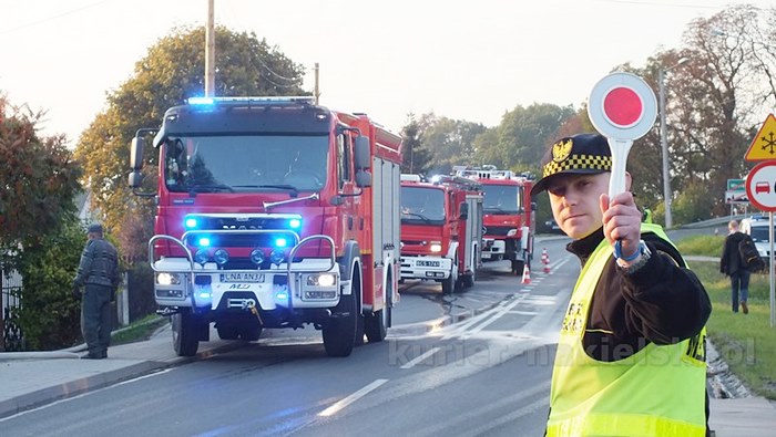 Pożar budynku mieszkalnego w Występie