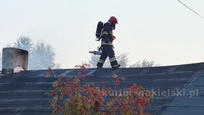 Pożar budynku mieszkalnego w Występie
