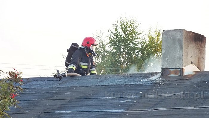Pożar budynku mieszkalnego w Występie