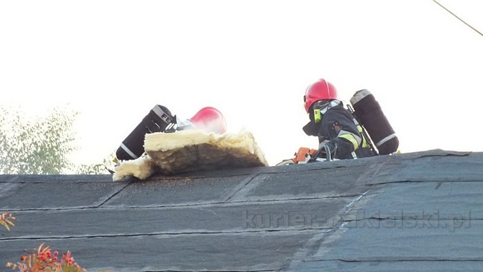 Pożar budynku mieszkalnego w Występie