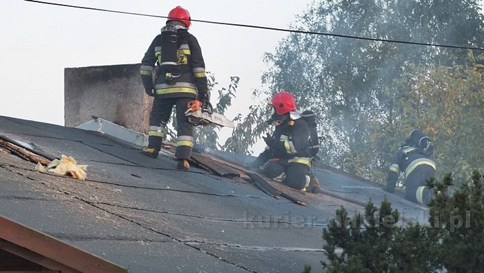 Pożar budynku mieszkalnego w Występie