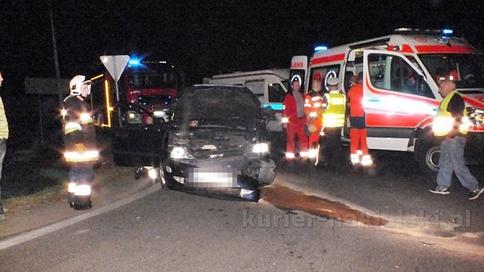 Wypadek na skrzyżowaniu ul. Staszica z drogą krajową nr 10