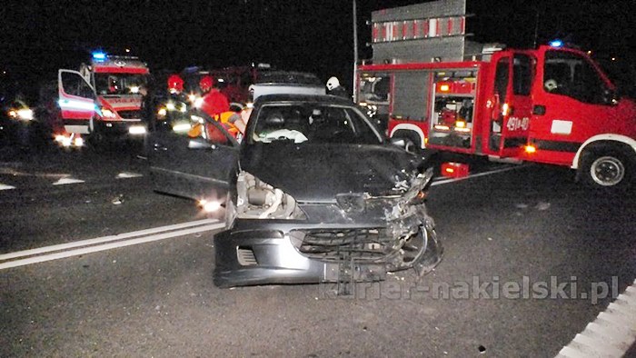 Wypadek na skrzyżowaniu ul. Staszica z drogą krajową nr 10