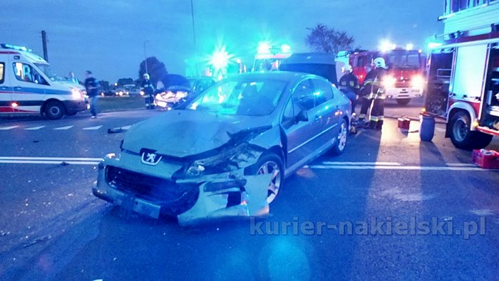 Wypadek na skrzyżowaniu ul. Staszica z drogą krajową nr 10