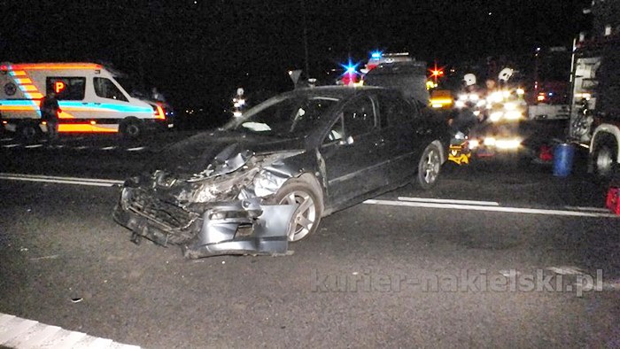 Wypadek na skrzyżowaniu ul. Staszica z drogą krajową nr 10