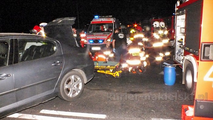 Wypadek na skrzyżowaniu ul. Staszica z drogą krajową nr 10