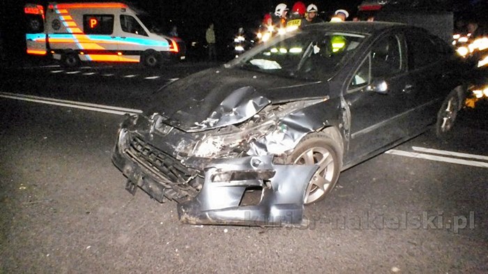 Wypadek na skrzyżowaniu ul. Staszica z drogą krajową nr 10