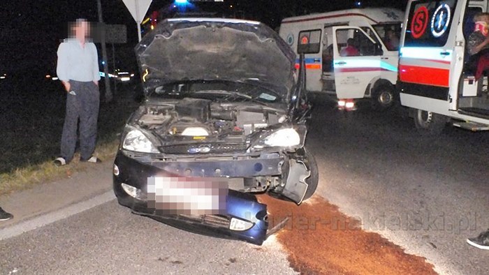 Wypadek na skrzyżowaniu ul. Staszica z drogą krajową nr 10