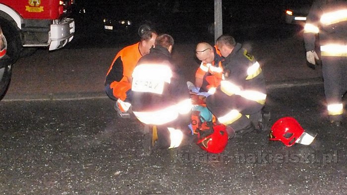 Wypadek na skrzyżowaniu ul. Staszica z drogą krajową nr 10