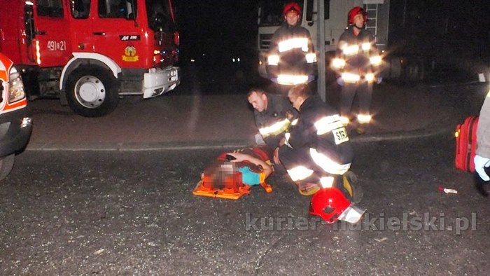 Wypadek na skrzyżowaniu ul. Staszica z drogą krajową nr 10