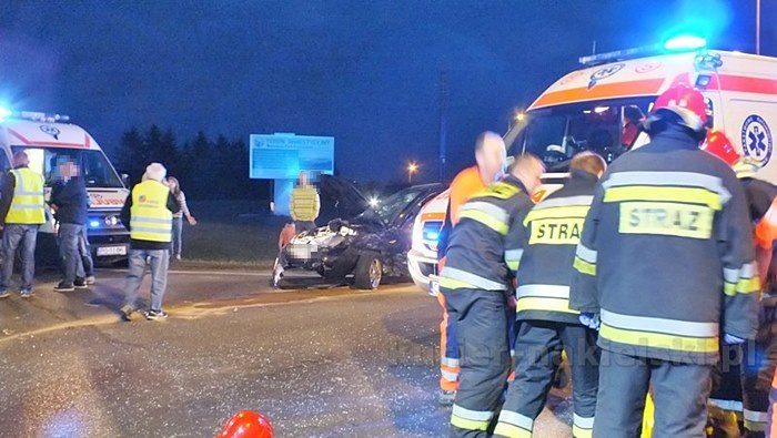Wypadek na skrzyżowaniu ul. Staszica z drogą krajową nr 10