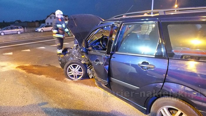 Wypadek na skrzyżowaniu ul. Staszica z drogą krajową nr 10