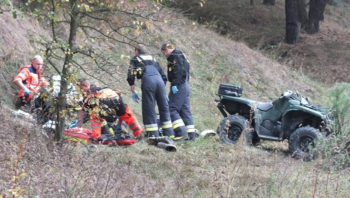 Zginął przygnieciony przez quada